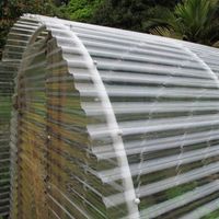 China factory wholesale transparent plastic polycarbonate corrugated sheet for building roof, agriculture greenhouse, awning