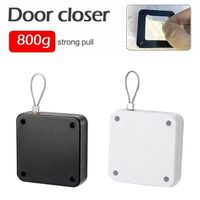 Punch-free rope door closer sliding door bedroom automatic return simple automatic silent close automatic door closer