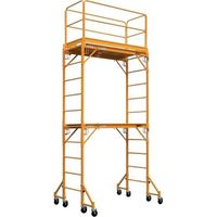 QUEEN Scaffolding Multifunctional Baker style scaffolding, 450kg capacity Internal Baker adjustable rolling scaffolding tower