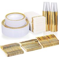 Wedding supplies birthday party cutlery set disposable cups and plates cutlery