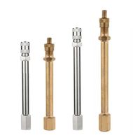 Car truck motorcycle tire wheel valve stem brass extension rod straight extender