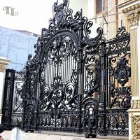 Master Iron Garden Gate Modern Wrought Iron Gate Design Metal Luxury Galvanized Gate