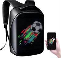 Factory direct sales of the latest mobile phone smart walking advertising LED backpack customized DIY dynamic LED display backpack bag