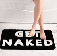 Non-slip thickened microfiber bathroom decoration fun naked bath mat cute bathroom rug furry bathroom rug