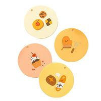 Factory price custom design wholesale round color PVC rubber coaster coaster