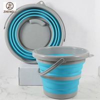 Factory silicone bath foldable foot bucket Chinese style folding bucket bucket suitable for retractable folding Easter