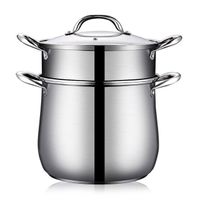 Hot selling 304 thickened stainless steel composite bottom household soup pot wholesale cookware set non-stick 22cm soup pot