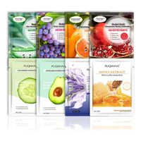 OEM PUQIANNA factory cosmetics natural avocado skin care whitening moisturizing mask sheet anti-aging beauty mask