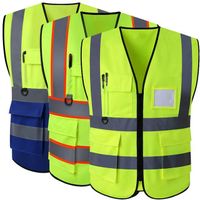 S-5XL reflective safety clothing, reflective vest, construction jacket high visibility strips high visibility work safety safety vest