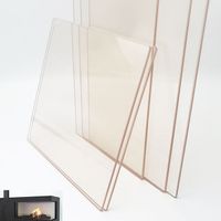 OEM wholesale fireplace glass ceramic ceramic glass plate fireplace stove glass