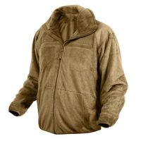 Tactical Style Polar Fleece Jacket Lined Tactical Coyote Brown Lined Warm Top