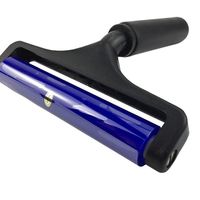 GI PCB Cleaning and Dust Reusable Plastic Handle 4 Inch Blue Clean Room Manual Silicone Dust Roller