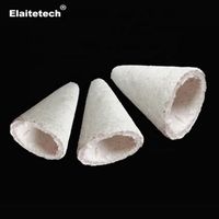 Flexible insulation ceramic fiber cone cone is used for aluminum castings