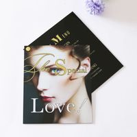 Gorgeous Special Love Themed Party Menu Card UV Print Beauty Photo Gold Foil Logo Black Acrylic Card Kit