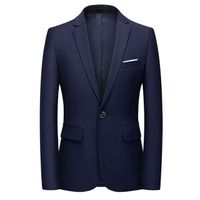 Casual blazer jacket 2 button men's business jacket