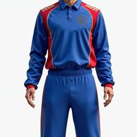 Sublimated custom long-sleeved cricket shirt and men's pants